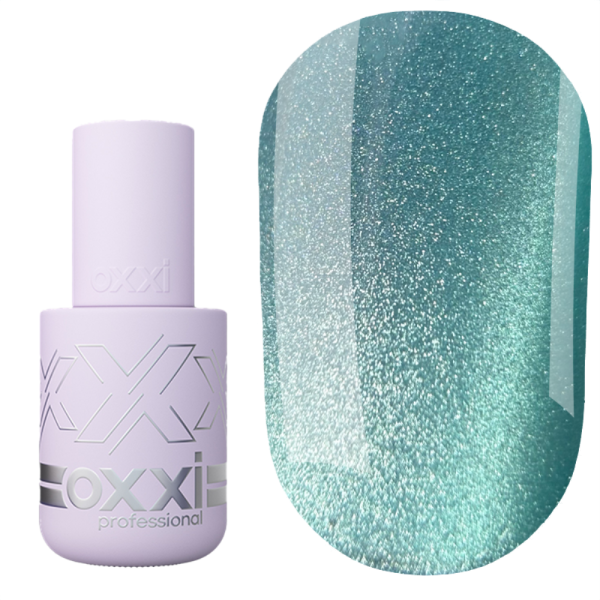 Гель-лак котяче око OXXI Professional Lux Silk Cat №06, тіффані, 10 мл