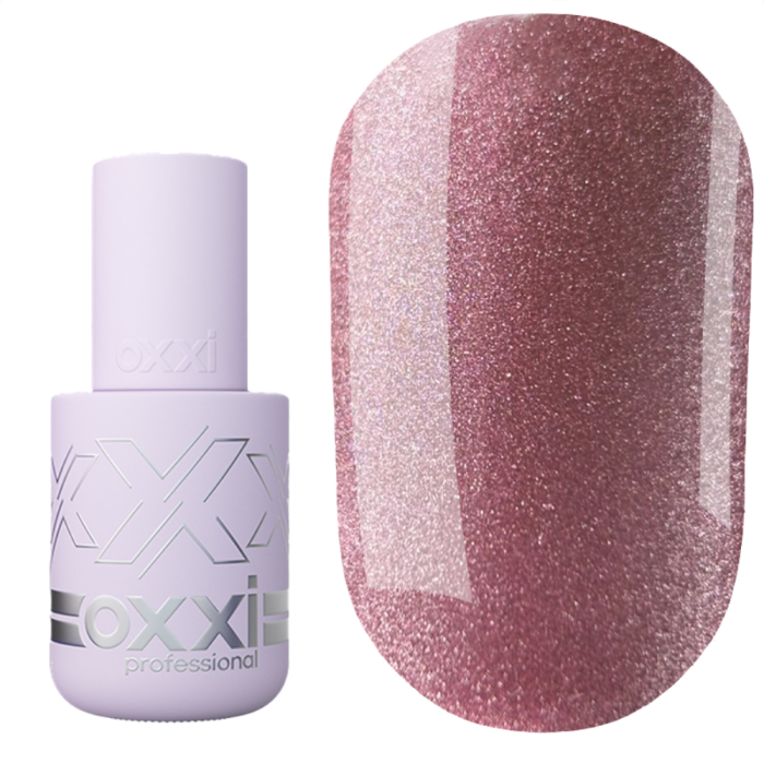Гель-лак кошачий глаз OXXI Professional Lux Silk Cat №12, пудрово-вишневый, 10 мл