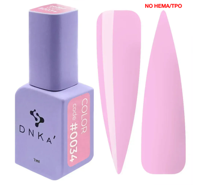 Гель-лак DNKa Gel Polish Color New Formula #0007, кремово-рожевий, 7 мл