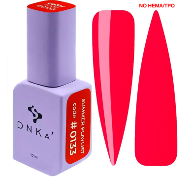 Гель-лак DNKa Gel Polish Color New Formula #0133, ягідно-червоний, 7 мл
