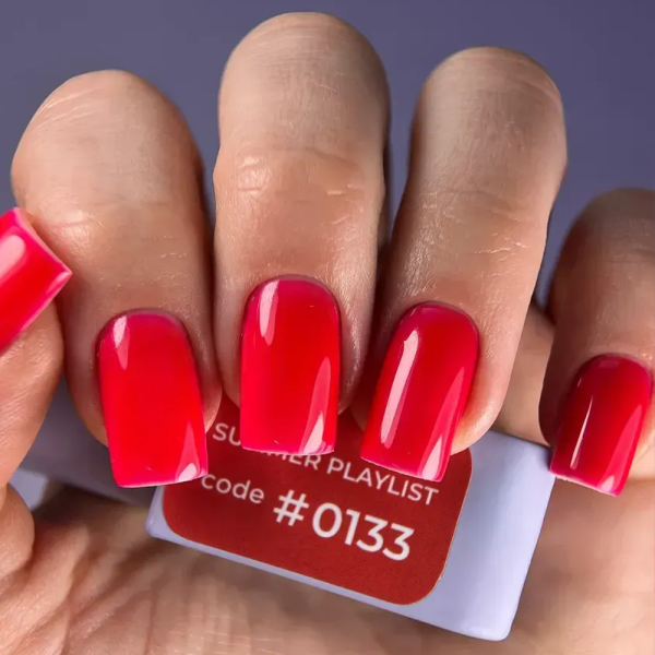Гель-лак DNKa Gel Polish Color New Formula #0133, ягідно-червоний, 7 мл