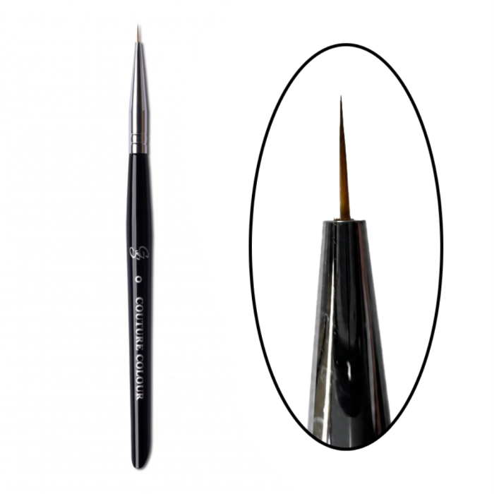 Кисть для дизайна COUTURE Color & GS NAIL ART BRUSH 0, ворс - 5 мм