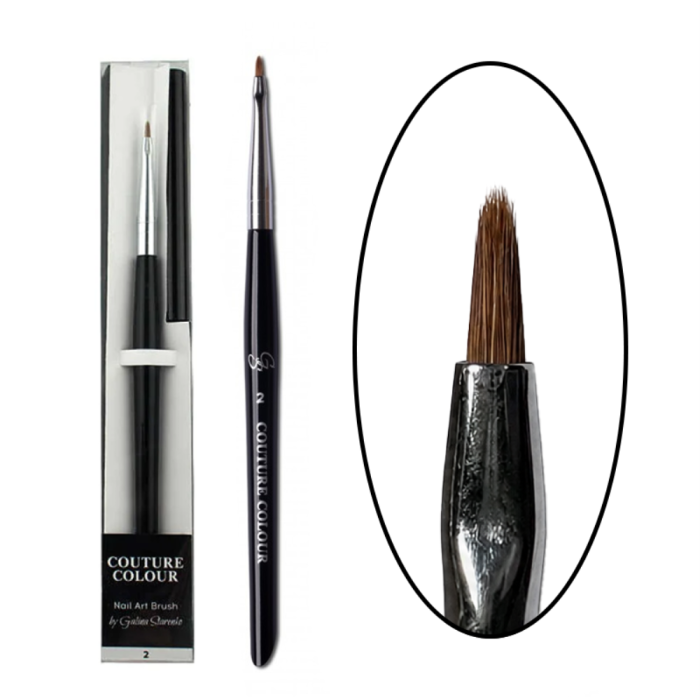 Пензль для дизайну COUTURE Color & GS NAIL ART BRUSH 2, ворс - 6 мм
