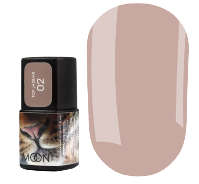 Топ без липкого слоя Moon Full Jaguar Top №02 Mousse Сhocolate, нюдово-бежевый, 8 мл