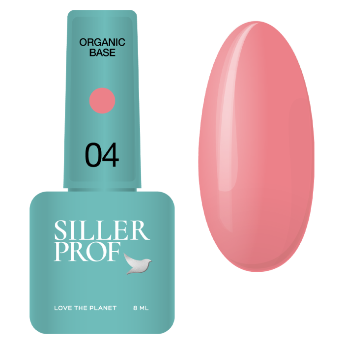 База камуфлирующая Siller Base Organic №004, розовая, 8 мл