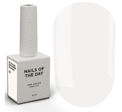 Гель-лак NAILSOFTHEDAY Gel Polish №007 Cream, білий із сірим підтоном, 10 мл