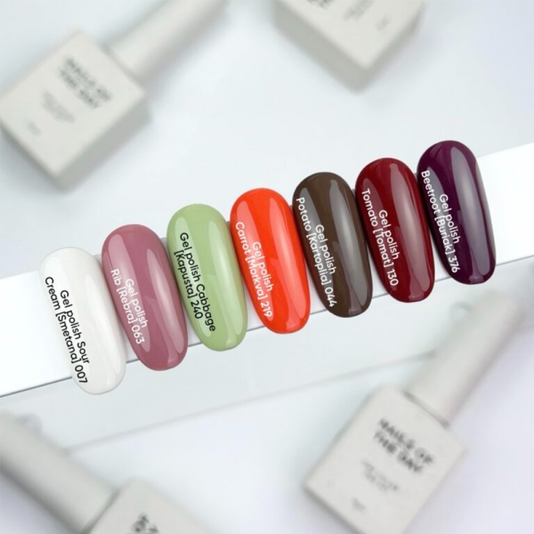 Гель-лак NAILSOFTHEDAY Gel Polish №007 Cream, белый с серым подтоном, 10 мл