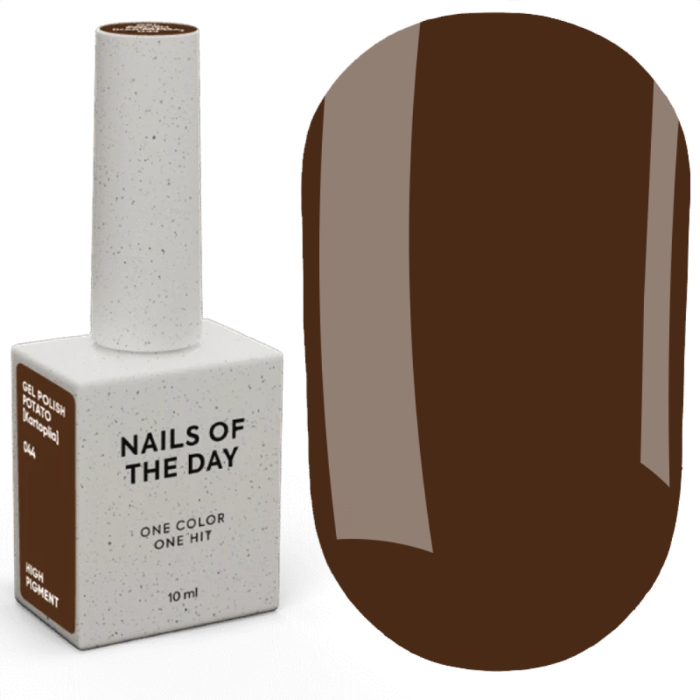 Гель-лак NAILSOFTHEDAY Gel Polish №044 Potato, коричневый, 10 мл