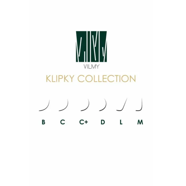 Ресницы черные VILMY KLIPKY, 20 линий Mix LC 0,05 (7-14)