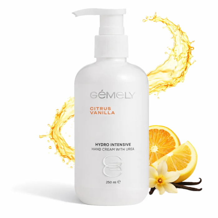 Гідроінтенсивний крем GEMELY Hydro Intensive Cream With Urea, із сечовиною, цитрусова ваніль, 250 мл
