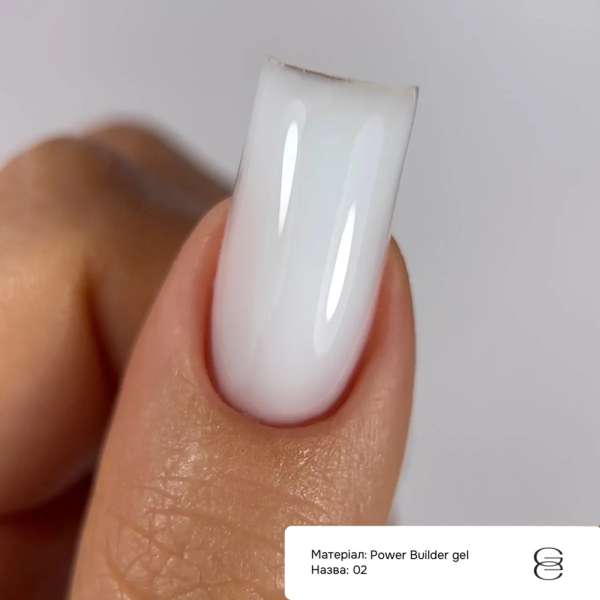 Гель для наращивания GEMELY Power Builder Gel №002, молочный, 50 мл