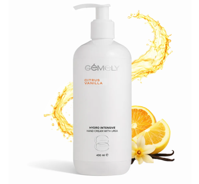 Гідроінтенсивний крем GEMELY Hydro Intensive Cream With Urea, із сечовиною, цитрусова ваніль, 400 мл