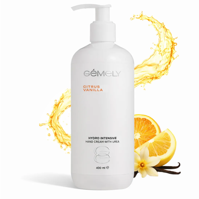 Гідроінтенсивний крем GEMELY Hydro Intensive Cream With Urea, із сечовиною, цитрусова ваніль, 400 мл