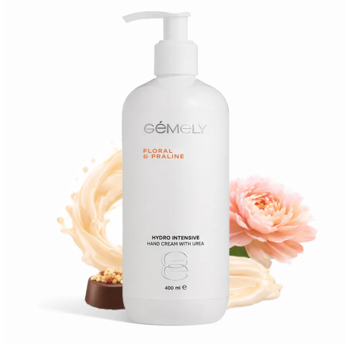 Гідроінтенсивний крем GEMELY Hydro Intensive Cream With Urea, із сечовиною, квіткове праліне, 400 мл