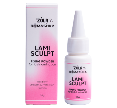 Фиксирующая пудра для ламинирования ресниц ZOLA x Romashka LamiSculpt, 10 г