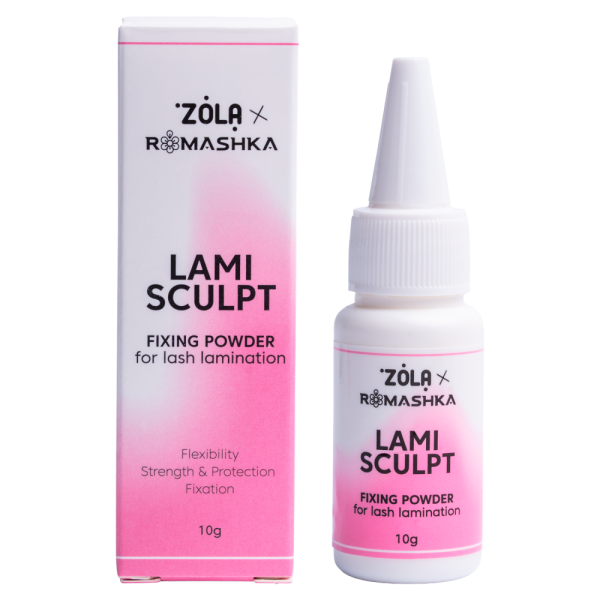 Фіксуюча пудра для ламінування вій ZOLA x Romashka LamiSculpt, 10 г