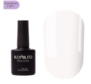 База каучукова для гель-лаку Komilfo Milky White Base, молочно-біла, 8 мл (HEMA/TPO free)