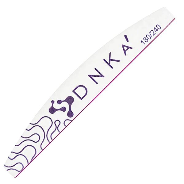 Пилка для ногтей DNKa Half Moon 180/240, полукруг
