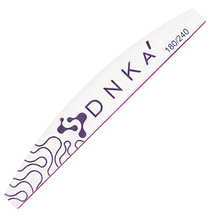 Пилка для ногтей DNKa Half Moon 180/240, полукруг