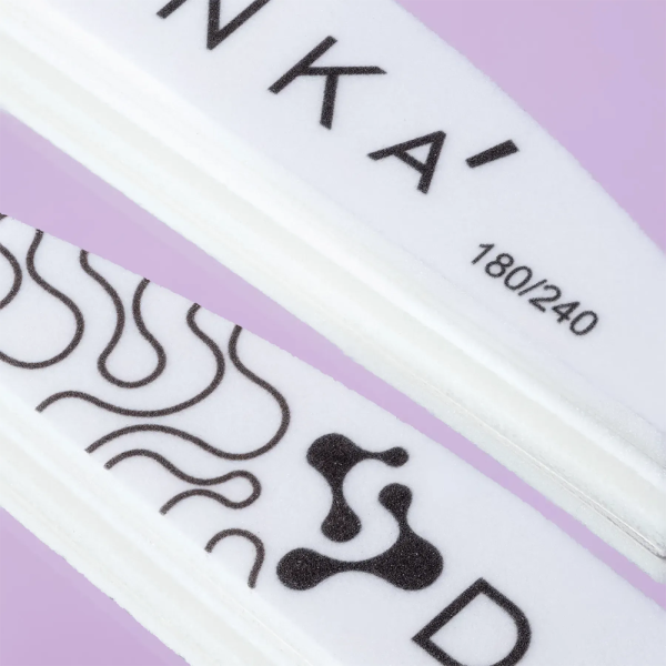 Баф для нігтів DNKa Half Moon, 180/240 грит
