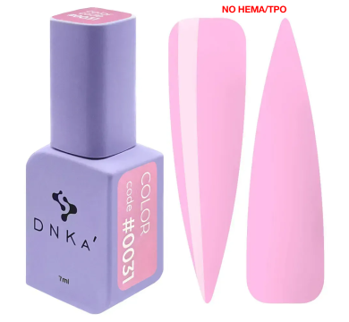 Гель-лак DNKa Gel Polish Color New Formula #0031, ніжно-рожевий, 7 мл
