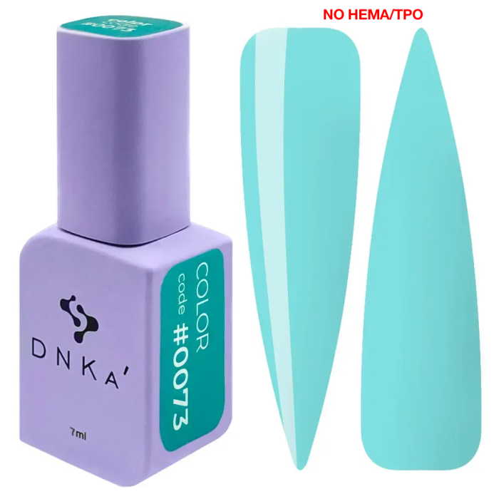 Гель-лак DNKa Gel Polish Color New Formula #0073, тиффани, 7 мл