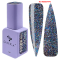 Гель-лак DNKa Gel Polish Color New Formula #0104, прозорий із синіми блискітками, 7 мл