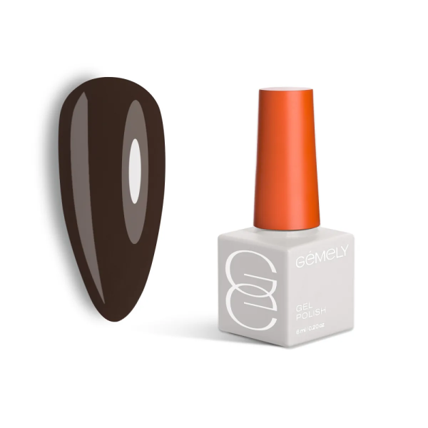 Гель-лак GEMELY Max Color №008, темное какао, 6 мл