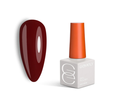 Гель-лак GEMELY Max Color №012, темно-рубіновий, 6 мл